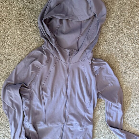 Lululemon - Define Zip up Jacket with hood size 10 Never worn. Light Plum - Picture 1 of 4